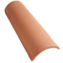 Tuile chapeau Canal'fix Tégula 50 terre cuite corail 500x203 mm