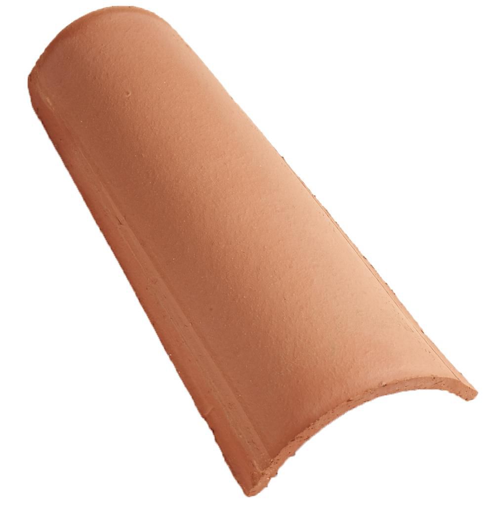 Tuile chapeau Canal'fix Tégula 50 terre cuite corail 500x203 mm