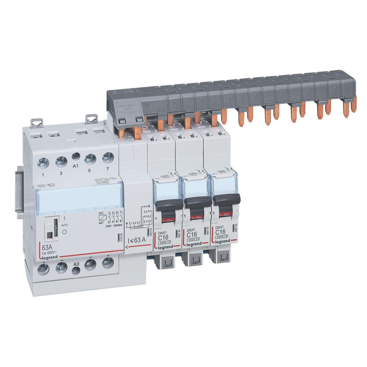 Peigne d'alimentation tétrapolaire HX³ tête de groupe horizontal optimisé - 6 modules