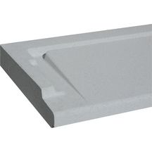 Seuil pour porte fenêtre pmr gris 100 x 33,5 cm Réf. SEPMR34100G