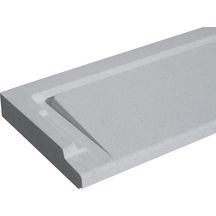 Seuil pour porte fenêtre pmr gris 100 x 33,5 cm Réf. SEPMR34100G