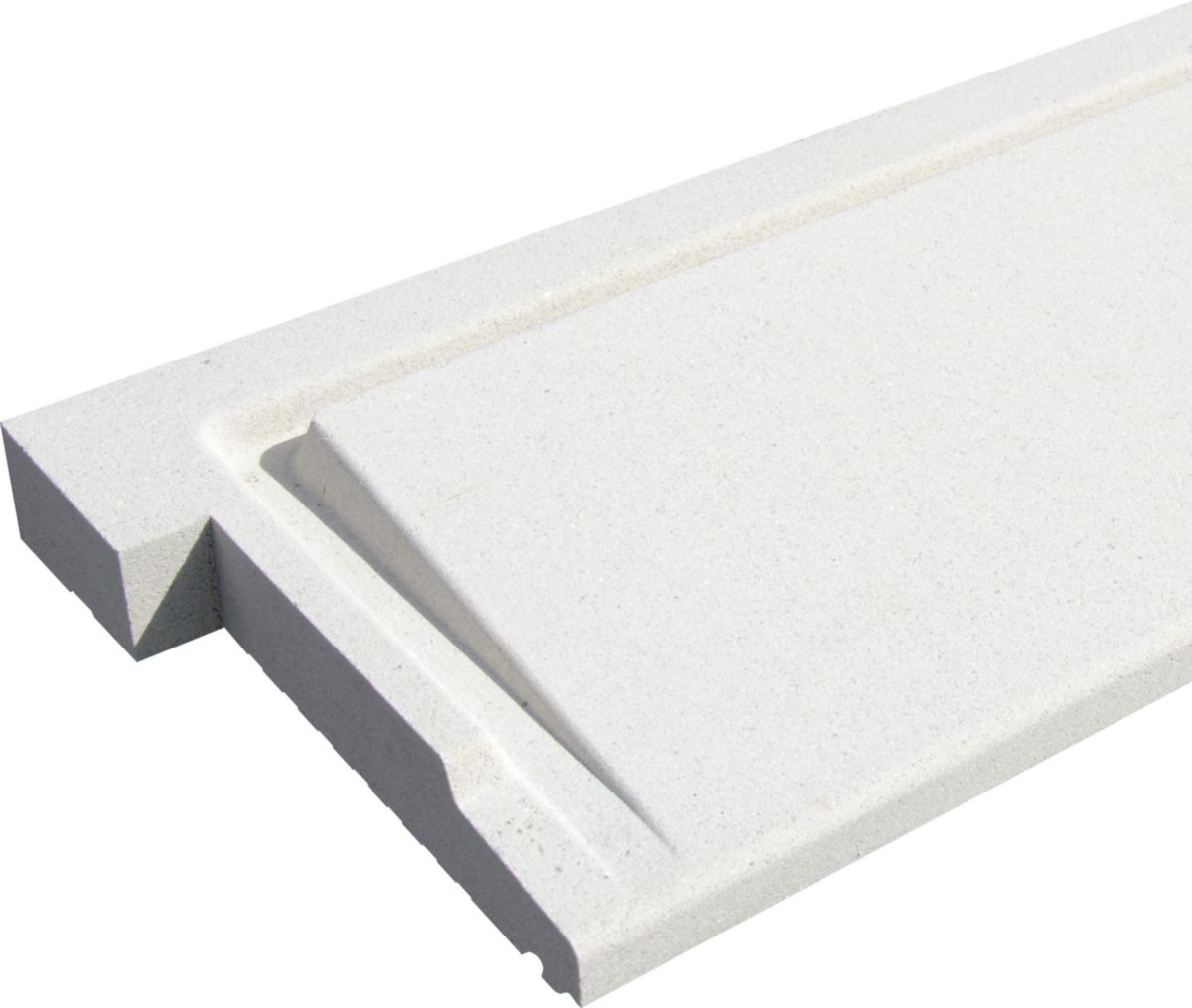 Seuil pour porte-fenêtre PMR blanc 40/250 Réf. SEPMRPS40250B