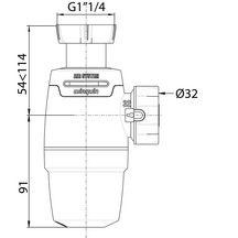 Siphon lavabo Neo Air system diamètre 32 mm Réf. 30722148