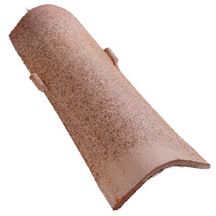 Tuile chapeau canal'fix Tegula 46 - terre cuite - teinte bocage - L. 460 mm