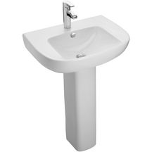 Lavabo ODEON UP 60 x 49 cm, percé 1 trou, avec cache trop-plein chromé E4061, blanc Réf. E4736-00