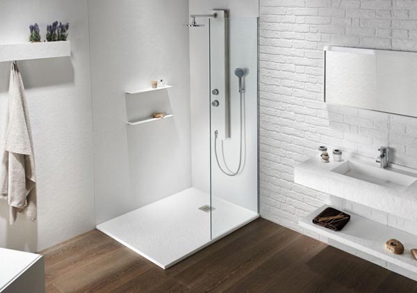 douche avec receveur extra plat