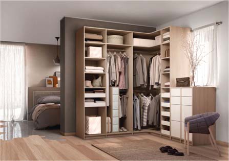 Dressing dans une chambre