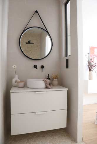 Salle de douche après travaux