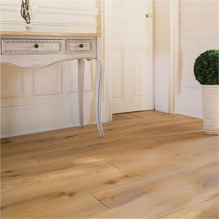 Parquet contrecollé chêne clair finition huilée