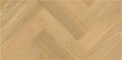 Parquet contrecollé chêne posé à bâtons rompus