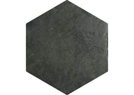 carrelage hexagonal noir