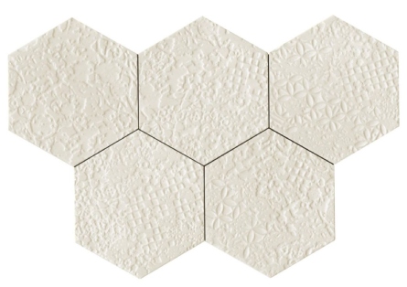 Carrelage hexagonal blanc 