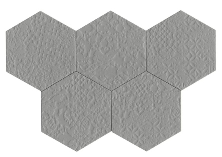 carrelage hexagonal gris anthracite